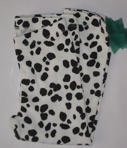 Gymboree Fancy Dalmatian Leggings 3T Black White Animal Print Tulle Bow New