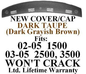 Dodge RAM Taupe Dark Grayish Brown Dash Cover Cap Panel Dashboard Board Front PA