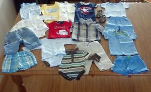Lot of Infant Baby Boy Clothing Outfits 17 PC Newborn NB 0 3 Month