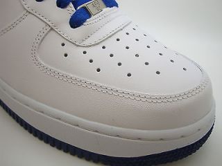 488298 114 Mens Nike Air Force 1 White Old Royal Uptowns Classic Sneakers QS