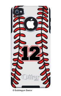 Custom Monogram Otterbox Commuter Phone Case iPhone 4 4S 5 Baseball Player Fan