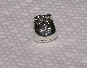 Authentic Pandora Sterling Silver Money Bags Charm Nice