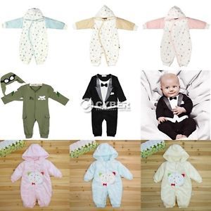 Newborn Clothes Baby Costume Long Sleeve Bodysuit Baby Sleepsuit Rompers 4 Types