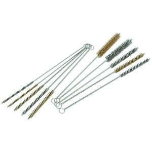 Tube Bore Brushes Kit 10pc Brass Stainless Steel Bristle 1 4 5 16 3 8 1 2 3 4"