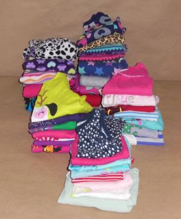 Huge Lot of 100 Girls Clothes Baby Toddler Shirts Pants Skirts