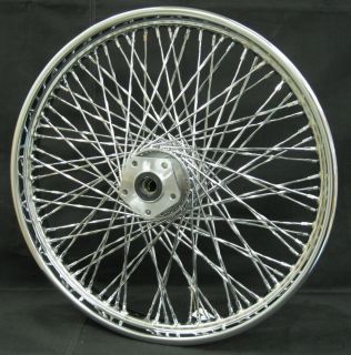 Chrome Ultima Twisted 80 Spoke 21x2 15" Front Wheel for 1984 1999 Harley