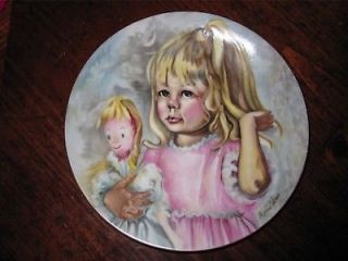 Marian Carlsen Limoges Pinky Baby Collectors Plate CH Field Haviland
