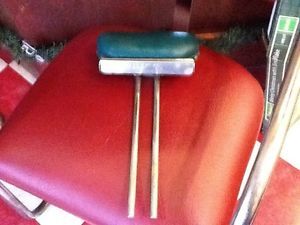 Vintage Antique Barber Barbershop Chair Headrest Koken Buckeye Pole