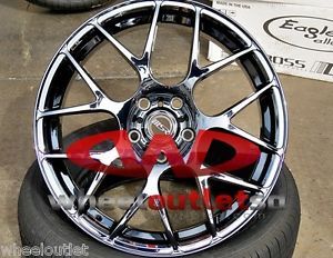 18'' MSR Black Pearl Finish Wheels with Performance Tires Fit Many Car Models