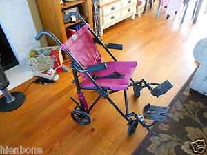 Convaid Easy Rider EZ 16 Stroller Wheel Chair for Special Need Child Purple 77kg