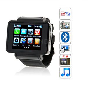 1 8" Unlocked Touch Screen Wrist Watch Mobile Cell Phone GSM Quadband Spy Camera