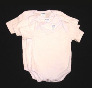 12 Pieces 3 Sizes 3 12 Months Plain White Baby Onesies Creepers 100 Cotton