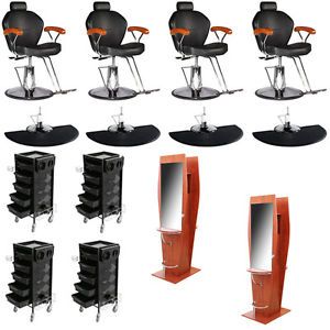 New Salon Equipment Barber Styling Chair Mat Wall Mount Station Trolley DP 70F