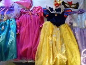 Disney Princess Dress Up Lot Clothes Halloween Costume Accessories Size 3 7