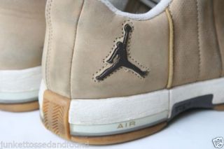 273 Mens Nike Air Jordan Jumpman TE2 23 Tan White Suede Sneakers Shoes Sz 7