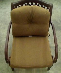 Hampton Bay Morgan Classic Patio Lounge Chair with Sunbrella Canvasteak Cushions