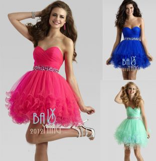 Short Mini Beaded Cocktail Dresses Party Evening Bridesmaid Formal Prom Dresses