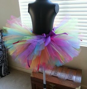 Custom Full Baby Girls Party Birthday Photos Costume Tutu Skirt 3 Layers 1T 5T