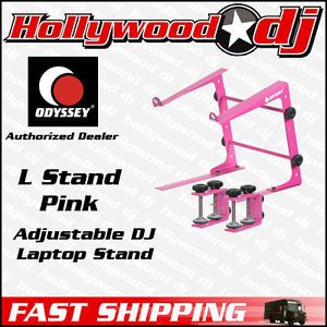 Odyssey Lstand Pink DJ Computer Laptop Stand Adjustable L Stand Original