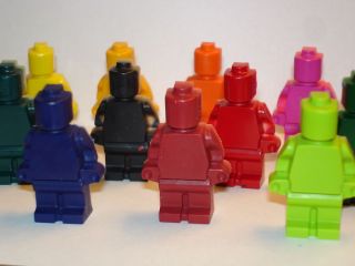 Set of 24 Lego Man Crayons Minifig Christmas Stocking Stuffers Minifigure
