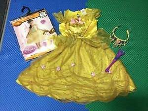 Disney Princess Belle Sparkle Classic Child Dress Up Costume Medium 7 8