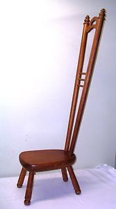 RARE Tell City Chair Co Andover No 3264 Rock Maple Step Stool Chair 39"