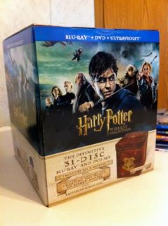 Harry Potter Wizard's Collection Blu Ray DVD 2012 31 Disc Set Includes 883929248087