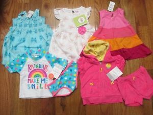 7 Piece Lot of Baby Girl Summer Clothes Size 3 6 Months