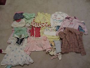 Lot of Vintage Baby Girl Clothes from The Late 1970s Early 1980s Baby Toddler