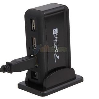High Speed USB 7 Port Hub Powered AC Adapter Cable
