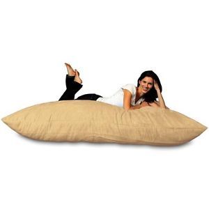 Extra Large Micro Suede Bean Bag Chair Pillow Camel