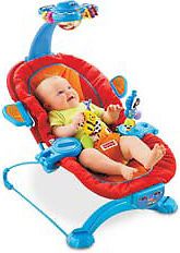 Fisher Price Baby Bouncer Sensory Selections Soothing Music Neutral Boy or Girl