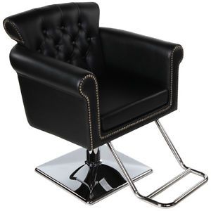 New Beauty Salon Equipment Black Vintage Hydraulic Hair Styling Chair SC 06BLK