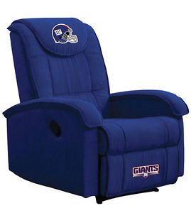 New York Giants Logo Microfiber Recliner Chair