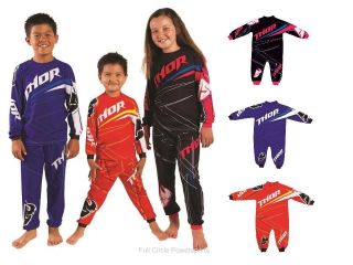 Thor MX Motocross Stripe PJ Pajamas for Youth Kids Child Toddler Infants