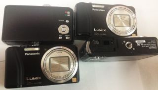 Panasonic Lumix DMC ZS19 Digital Camera Black Camera Only Lot of 4 0885170074354