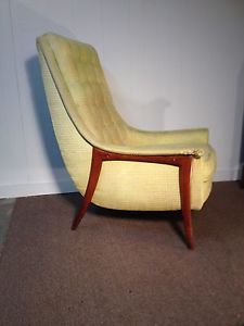 Mid Century Vladimir Kagan or Adrian Pearsall Style Lounge Chair Danish Modern