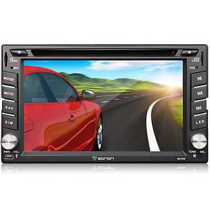 6 2" Double DIN 2Din Car DVD Player GPS Nav Bluetooth Touch Stereo Dual Zone Map