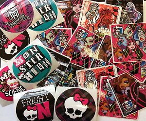 20 Monster High Stickers Party Favor Teacher Supply