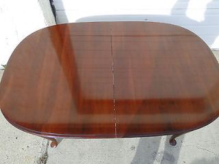 Ethan Allen Georgian Court Dining Room Table 6 Chairs Solid Cherry Finish 205