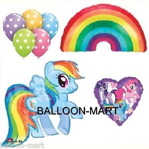 My Little Pony Rainbow Dash Party Baby Shower Birthday Balloons Polka Dots Sunny