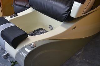 Perfect Pedicure Spa Chair Salon Massage L 280 Black Leather LCG System Auto Set