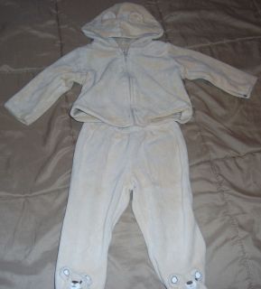 Gymboree Fleece Suit Athletic Suit Pants Jacket Baby Boys Size 3 6 Months Tan