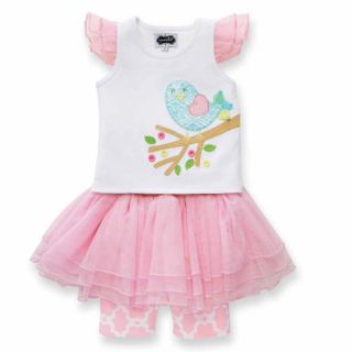 Mud Pie Little Chick Skirt Set Easter Spring Dress Tutu Girl 12 Months to 5T New