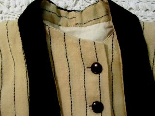 Antique Homespun Handmade Wool Baby Coat Primitive Nursery Clothes Doll AAFA