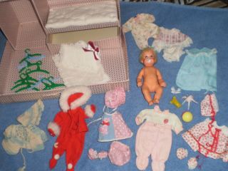 RARE Vintage Mattel 1965 Cheerful Tearful Baby Doll Face Changes w Clothes