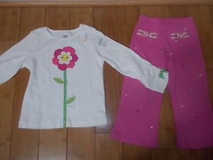 Toddler Baby Girls Clothes Gymboree Hearts Pants New Shirt Size 3T Spring
