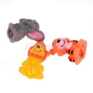5 Jungle Safari Zoo Animal Finger Puppets Bedtime Story Party Play Learn Favor