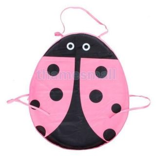 Pink Ladybug Fabric Craft Apron for Kid Children Party
