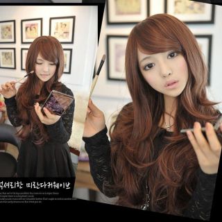 New Sexy Womens Girls Fashion Style Wavy Curly Long Hair Full Wigs Colors Party